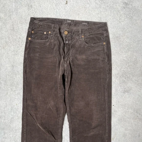 CLOSED WOMEN’s Brown Velvet Pants 29 - Picture 3 of 9